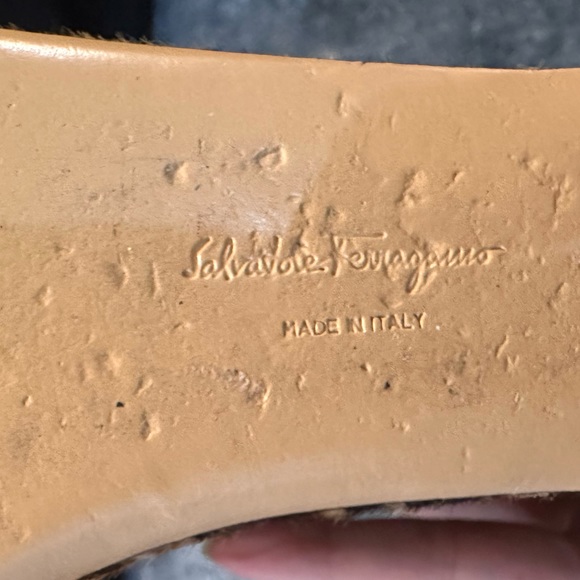 Salvatore Ferragamo Lucrezia Pony Hair Wedges - Picture 8 of 10